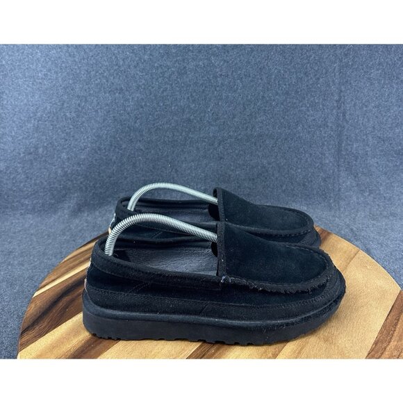 UGG Australia Mens Dex Loafers Slip On Shoe Black Suede 1103901 Size 9 US - Picture 1 of 9